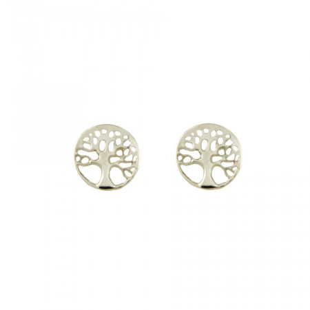 Boucles d'oreilles arbre de vie Argent