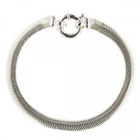 Bracelet Argent femme SERPENT PLAT 