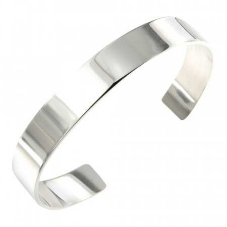 Bracelet Jonc Argent massif PLAK 10mm 