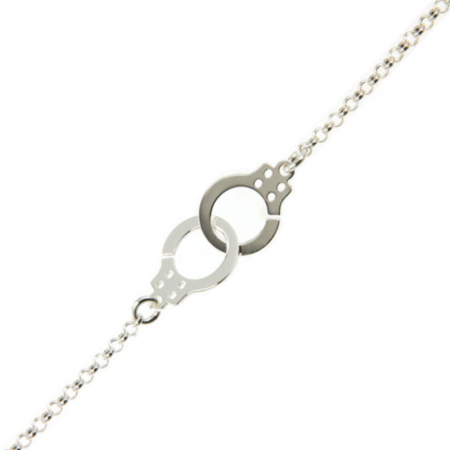 Bracelet menottes mini Argent