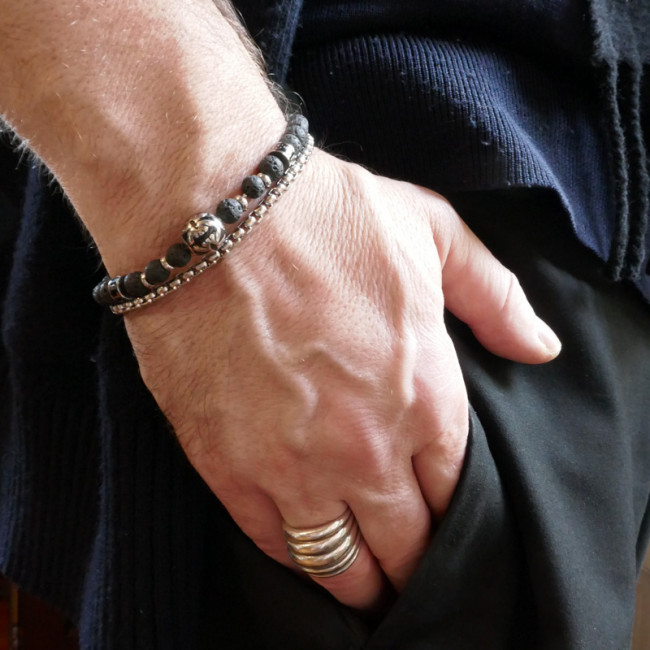Bracelet perle : Bracelet homme moderne et tendance en perle de
