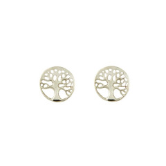 Boucles d'oreilles arbre de vie Argent