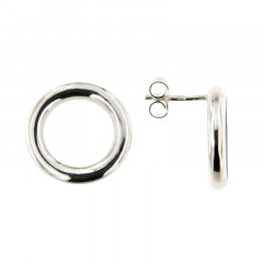 Boucles d'oreilles Cercle GM PHI - Argent massif