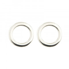 Boucles d'oreilles CERCLE GM Argent