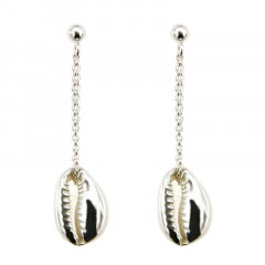 Boucles d'oreilles coquillage CAURI Argent