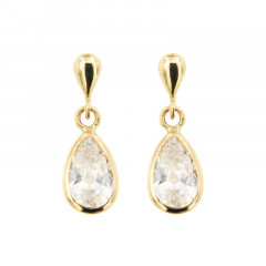 Boucles d'oreilles Or 375 °°° Goutte OZ - Poussette