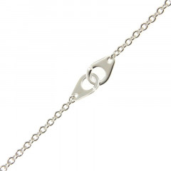 Bracelet Argent Menottes Rolo