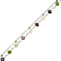 Bracelet Argent TUTTI FRUTTI 2 rangs perles