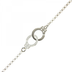 Bracelet menottes mini Argent