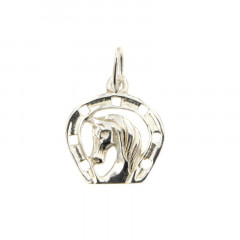 Pendentif Argent FER A CHEVAL AVEC TETE                