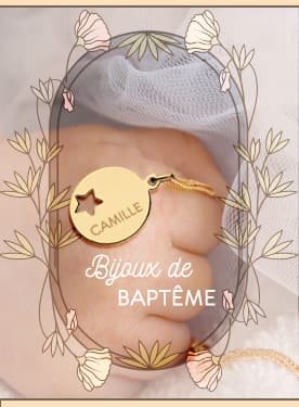 Bijoux bapteme, medaille bapteme et gourmette bébé, de nombreuses idées cadeau pour cet évènement ou cadeau de naissance + vos frais de ports dés 100€ d'achats